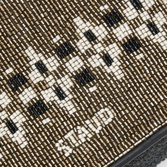 Tommy Beaded Shoulder Bag Zermatt - Brown - STUSH STAUD-  TOMMY BEADED BAG ZERMATT
